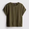 Locker sitzendes T-Shirt mit Rundhalsausschnitt und guter Luftzirkulation