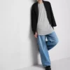 Longline-T-Shirt mit aufgesetzter Tasche