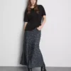 Longline-T-Shirt mit aufgesetzter Tasche