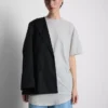 Longline-T-Shirt mit aufgesetzter Tasche