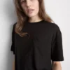 Longline-T-Shirt mit aufgesetzter Tasche