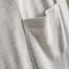 Longline-T-Shirt mit aufgesetzter Tasche