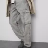 Lose Cargo-Jeans mit mittlerer Leibhöhe