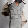 Lose Cargo-Jeans mit mittlerer Leibhöhe