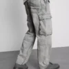 Lose Cargo-Jeans mit mittlerer Leibhöhe