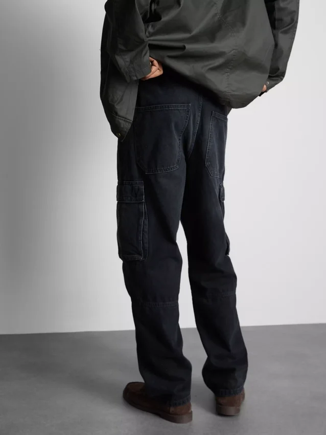 Lose Cargo-Jeans mit mittlerer Leibhöhe