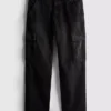 Lose Cargo-Jeans mit mittlerer Leibhöhe