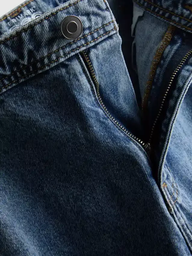 Lose Cargo-Jeans mit mittlerer Leibhöhe