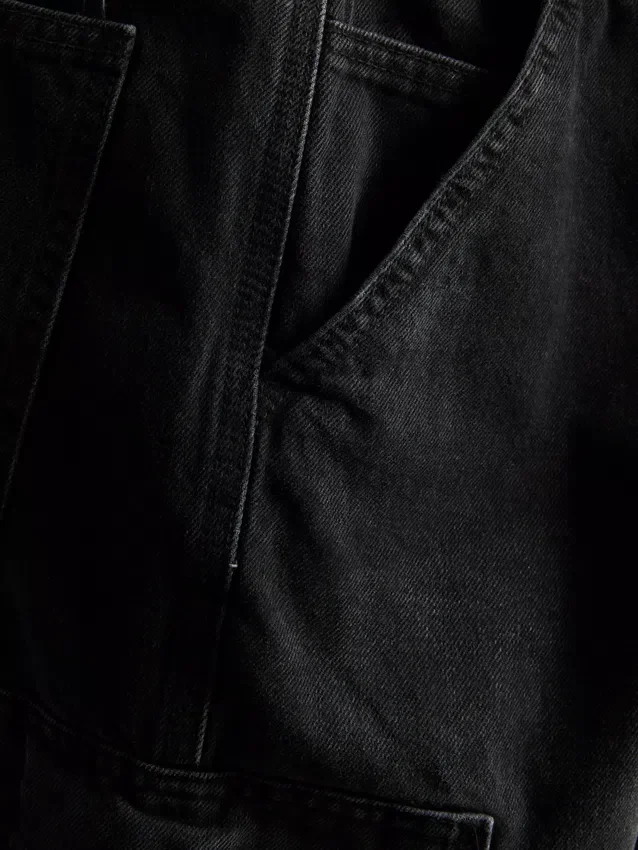 Lose Cargo-Jeans mit mittlerer Leibhöhe