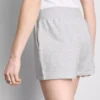 Lounge-Shorts aus Baumwolle mit geschlitztem Saum