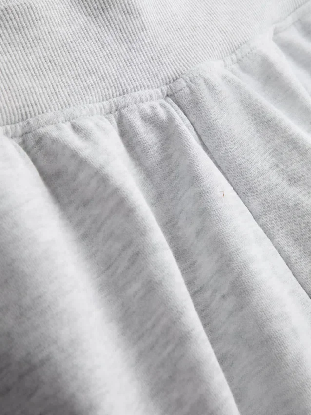 Lounge-Shorts aus Baumwolle mit geschlitztem Saum