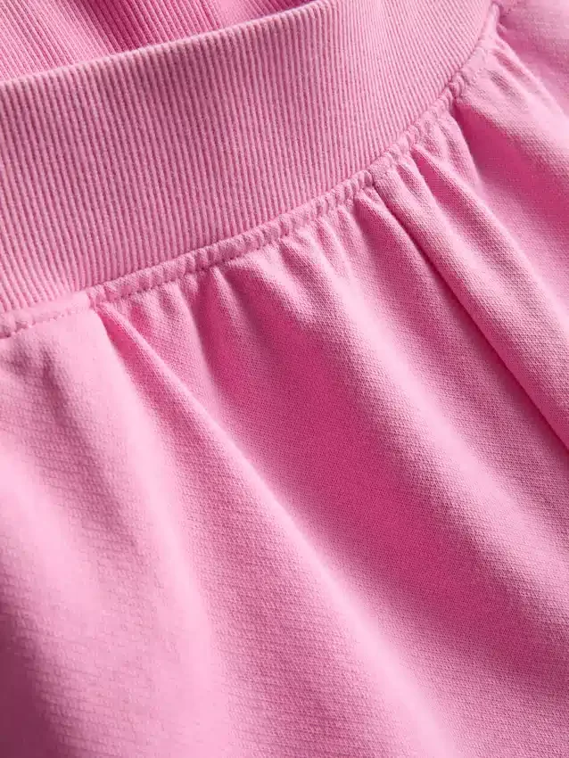 Lounge-Shorts aus Baumwolle mit geschlitztem Saum