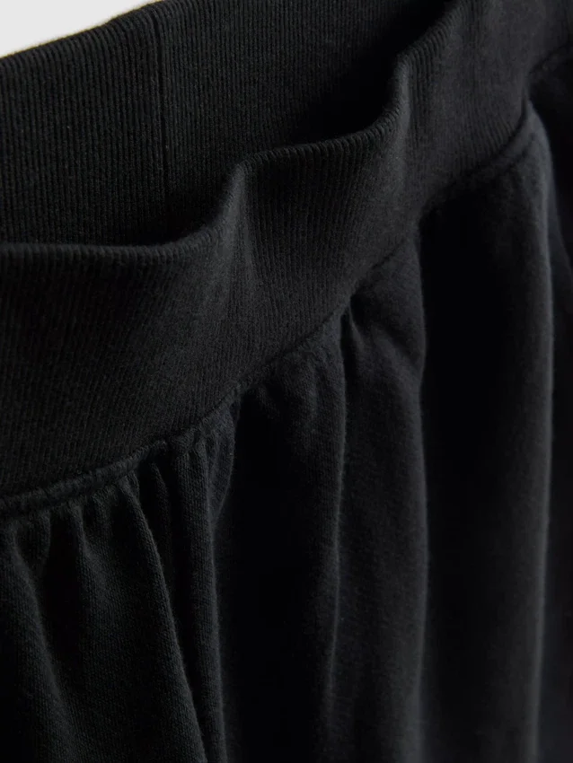 Lounge-Shorts aus Baumwolle mit geschlitztem Saum