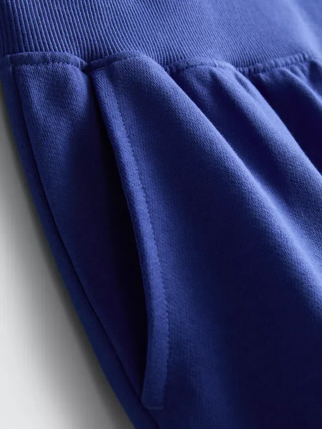 Lounge-Shorts aus Baumwolle mit geschlitztem Saum