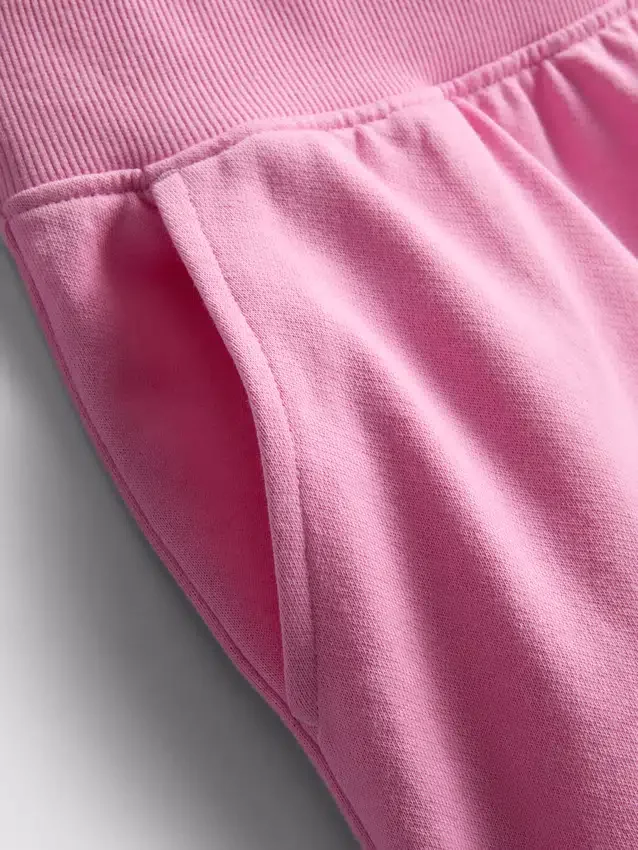 Lounge-Shorts aus Baumwolle mit geschlitztem Saum