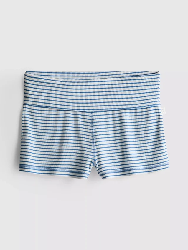 Love to Lounge gerippte gestreifte Schlafanzug-Shorts