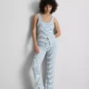 «Love to Lounge» – geripptes, gestreiftes Schlafanzug-Cami-Top
