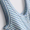 «Love to Lounge» – geripptes, gestreiftes Schlafanzug-Cami-Top