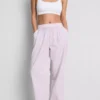 Love to Lounge – gestreifte Schlafanzughose mit geradem Bein