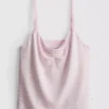 «Love to Lounge» gestreiftes Pyjama-Cami-Oberteil