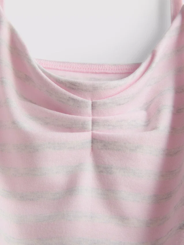 «Love to Lounge» gestreiftes Pyjama-Cami-Oberteil