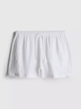 «Love to Lounge» – gewebte Schlafanzug-Shorts aus Baumwolle