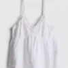 «Love to Lounge» – gewebtes Rüschen-Cami-Top