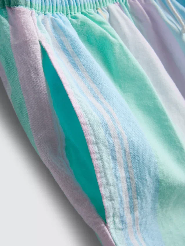 «Love to Lounge» – Pastellfarbene Schlafanzug-Shorts aus Baumwolle