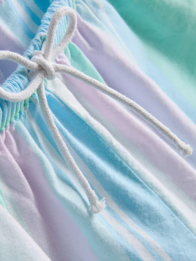 «Love to Lounge» – Pastellfarbene Schlafanzug-Shorts aus Baumwolle