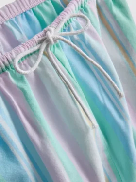«Love to Lounge» – pastellfarbene Schlafanzughose mit geradem Bein