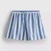 Lässige gestreifte Strandshorts aus Baumwolle