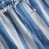 Lässige gestreifte Strandshorts aus Baumwolle