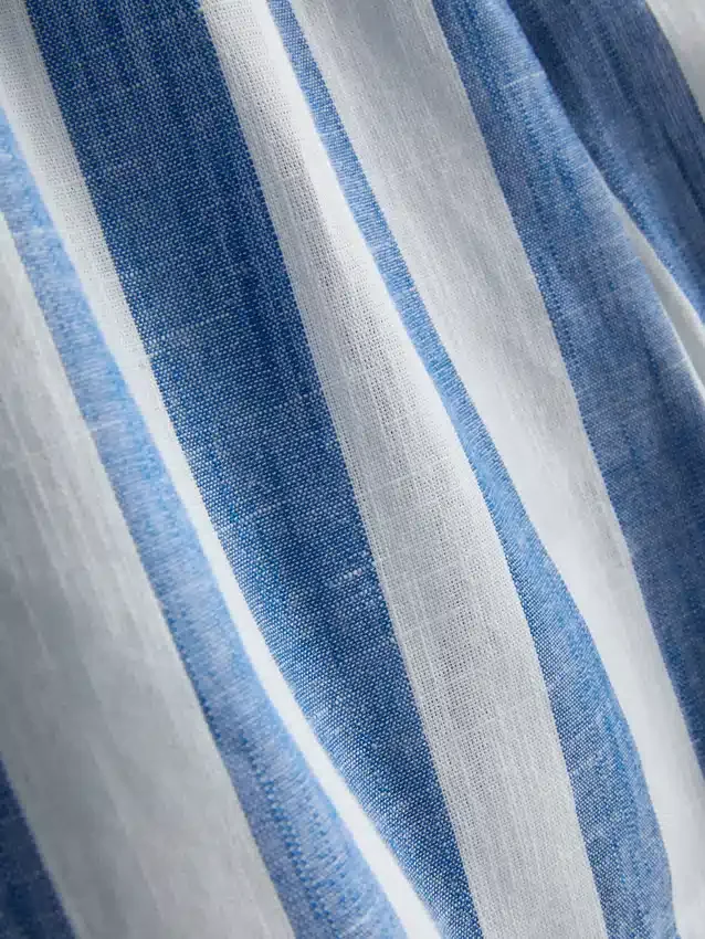 Lässige gestreifte Strandshorts aus Baumwolle