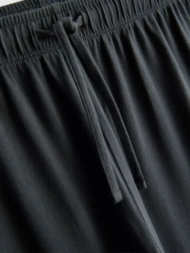 Lässige Jogginghose aus Baumwolle mit weitem Bein