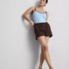 Lässige Shorts aus Baumwolle mit Kordelzug