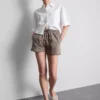 Lässige Shorts aus Baumwolle mit Kordelzug