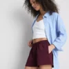 Lässige Shorts aus Baumwolle mit Kordelzug