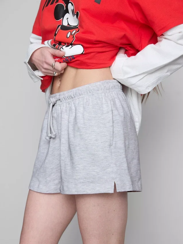 Lässige Shorts aus Baumwolle mit Kordelzug
