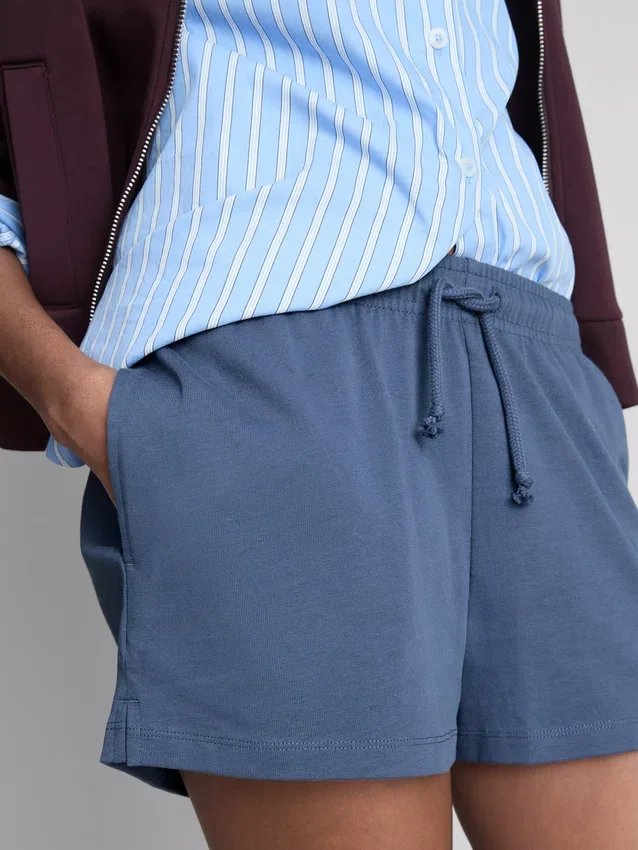 Lässige Shorts aus Baumwolle mit Kordelzug