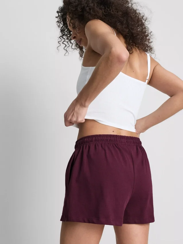 Lässige Shorts aus Baumwolle mit Kordelzug