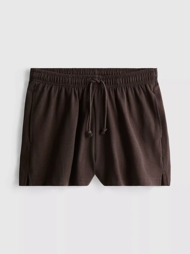 Lässige Shorts aus Baumwolle mit Kordelzug