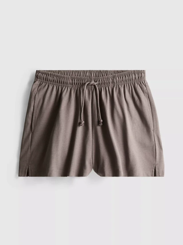 Lässige Shorts aus Baumwolle mit Kordelzug