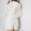 Lässige Shorts mit Blumenmuster aus baumwollreichem Material