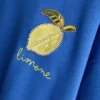 Lässiges Sweatshirt in Zitronengelb mit hohem Baumwollanteil