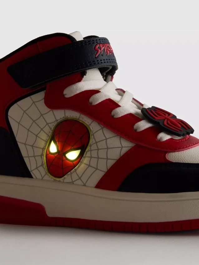 Marvel Spider-Man High-Top-Sneaker mit Leuchteffekt