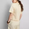 Massgeschneiderter Kurzarm-Blazer aus Baumwollmischung für Shorts