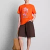 Maura K Spain – lässiges T-Shirt mit Grafikprint
