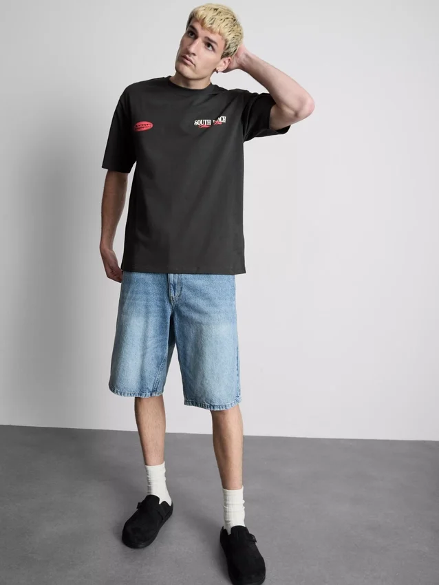 Miami-Grafik-T-Shirt