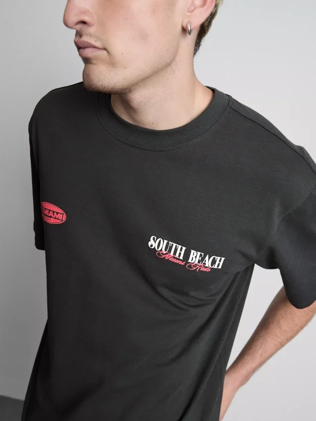 Miami-Grafik-T-Shirt
