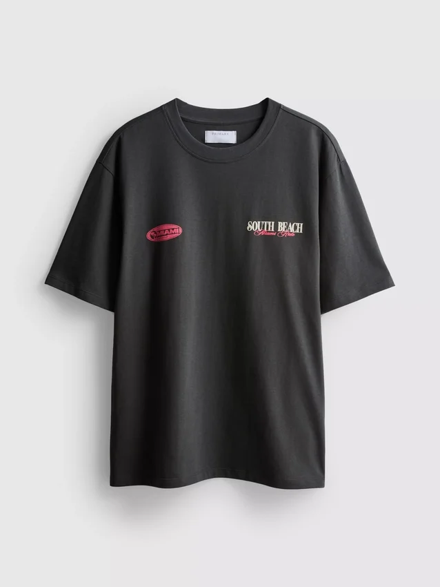 Miami-Grafik-T-Shirt